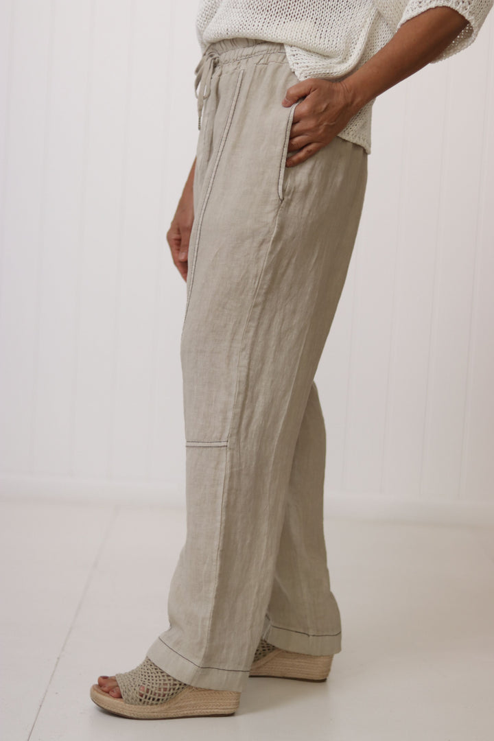 Kinsley Linen Pant w Pockets