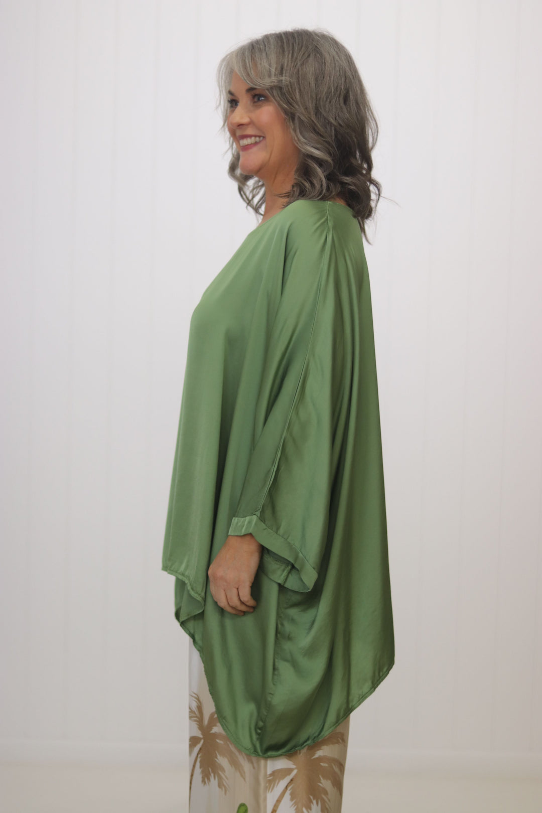 Portofino Batwing Silk Top