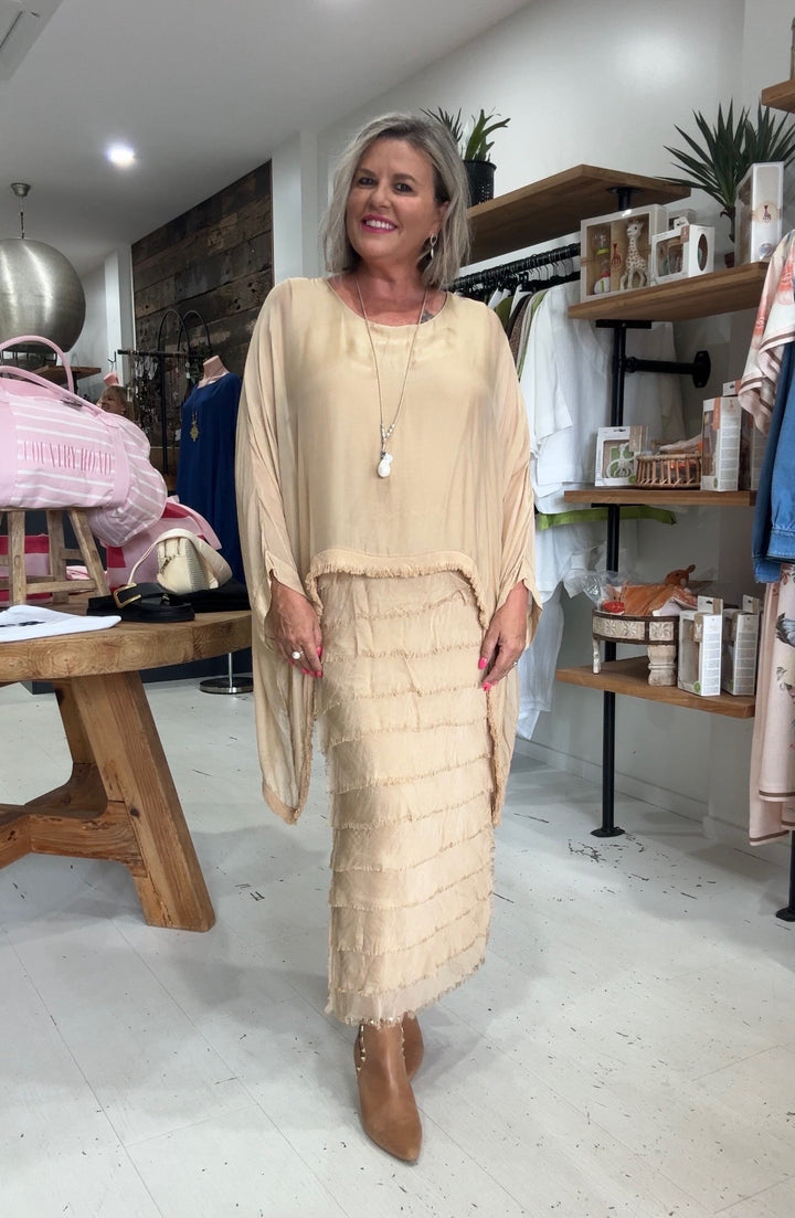 Ella Silk Layers Dress