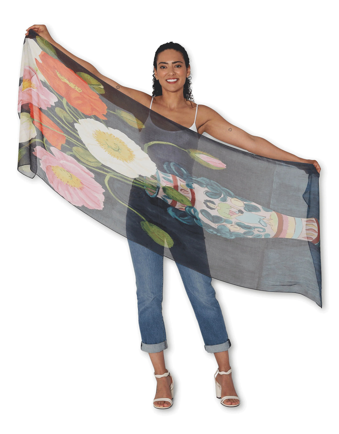 Small Scarf  Island Poppies