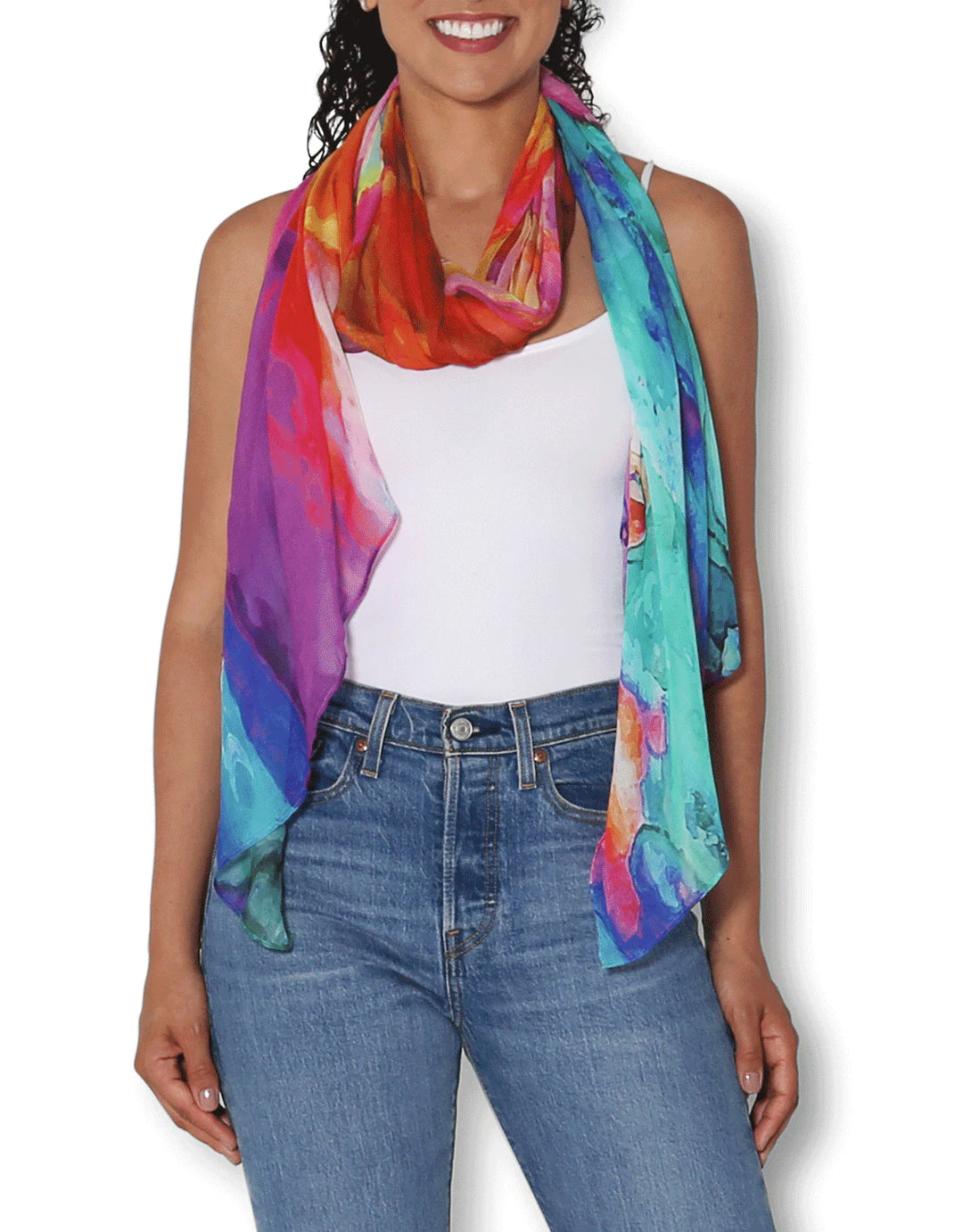 Small Scarf A Dance With Colour