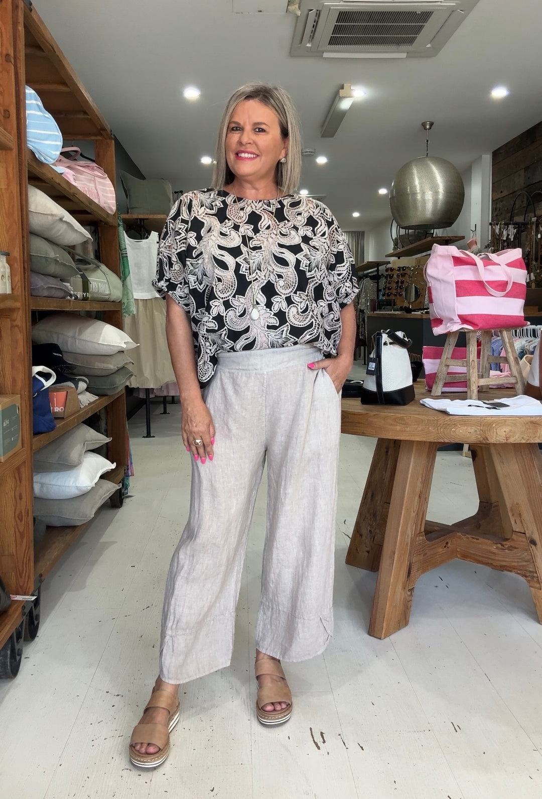 Kristie Top Embroidery