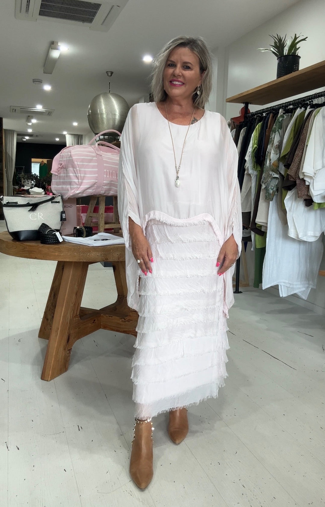 Ella Silk Layers Dress