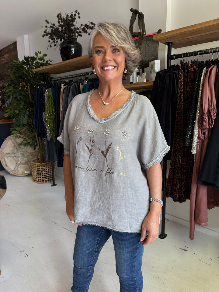 Bloom Linen Tee