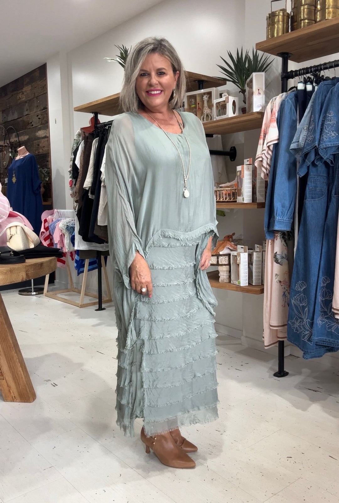 Ella Silk Layers Dress