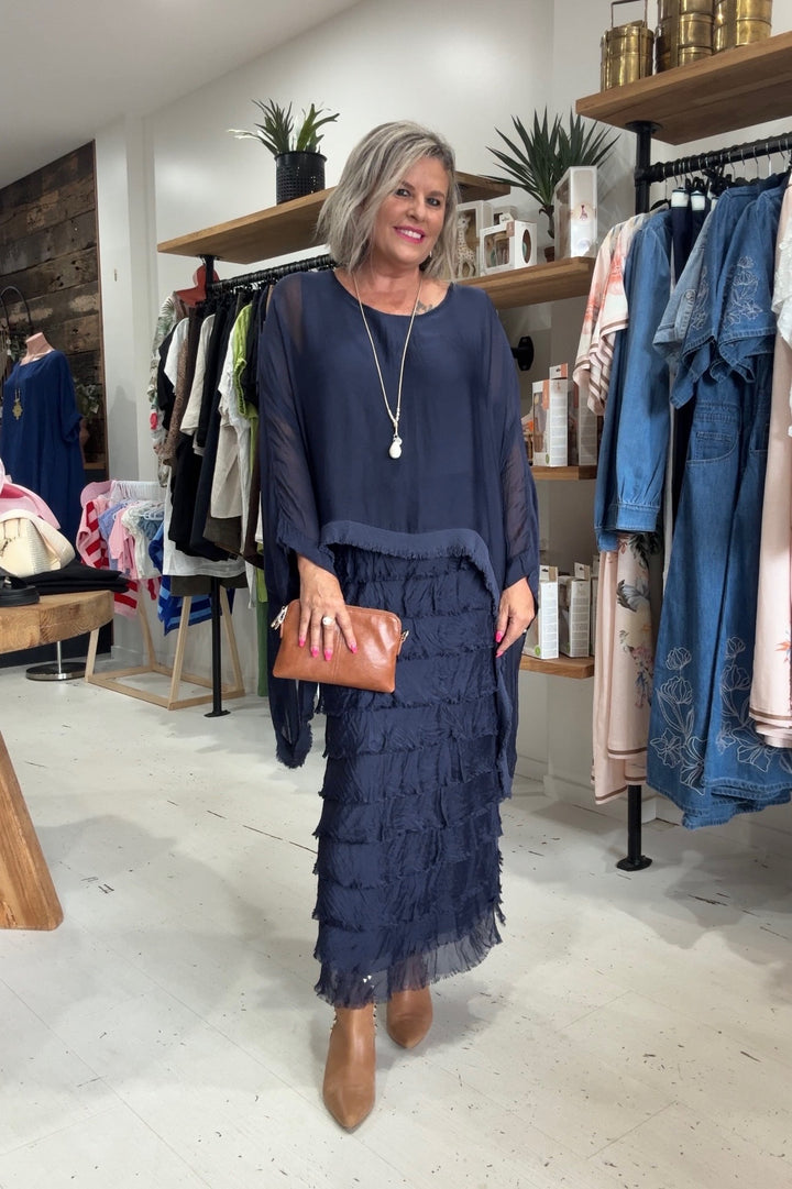 Ella Silk Layers Dress