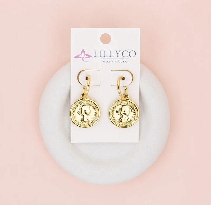 Coin Drop Earrings