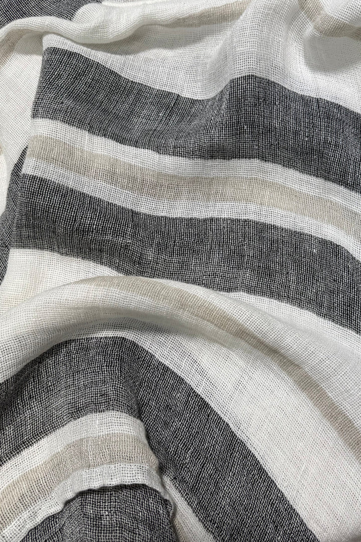 Valentina Top Black Stripey