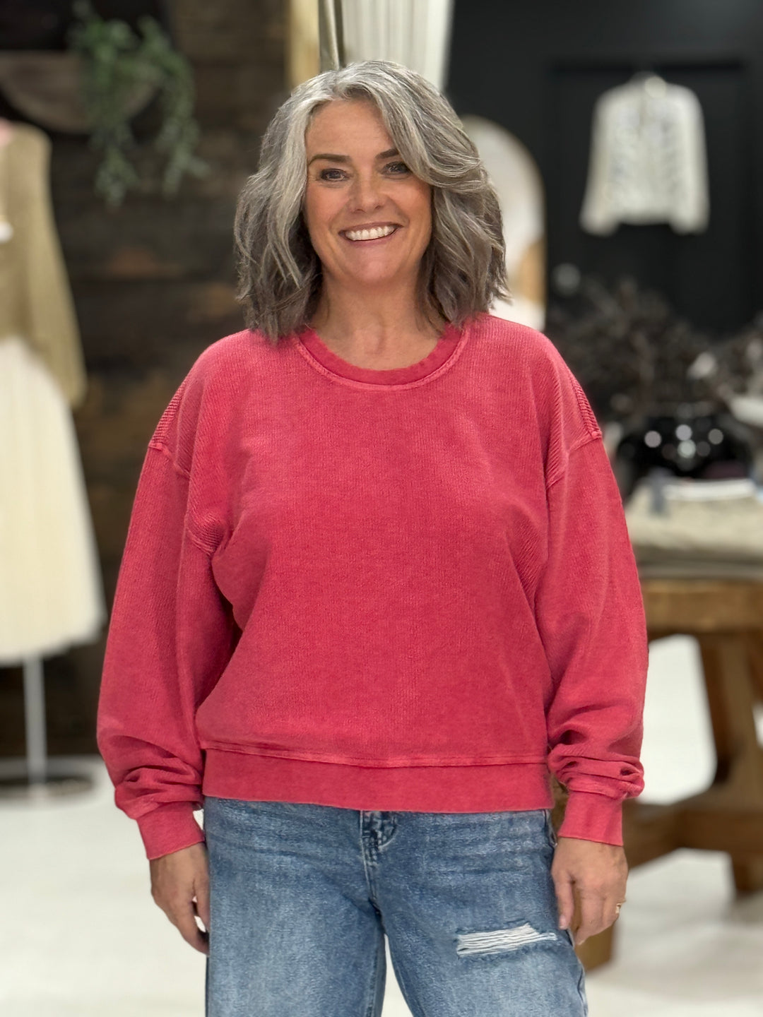 Vintage Crop Sweat