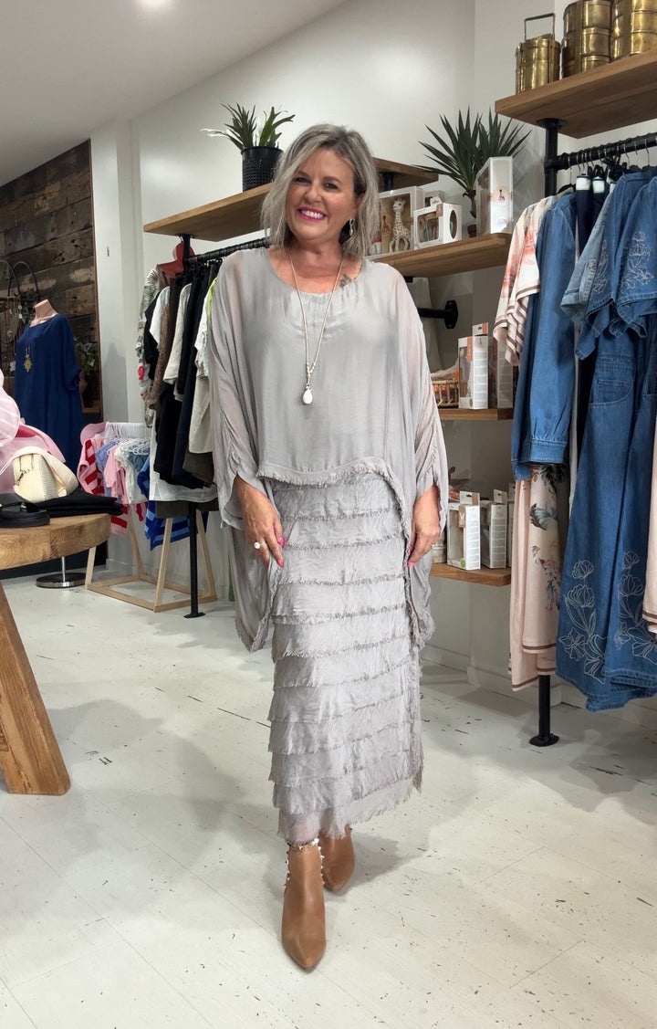 Ella Silk Layers Dress