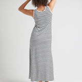 Janet Maxi Black Stripe