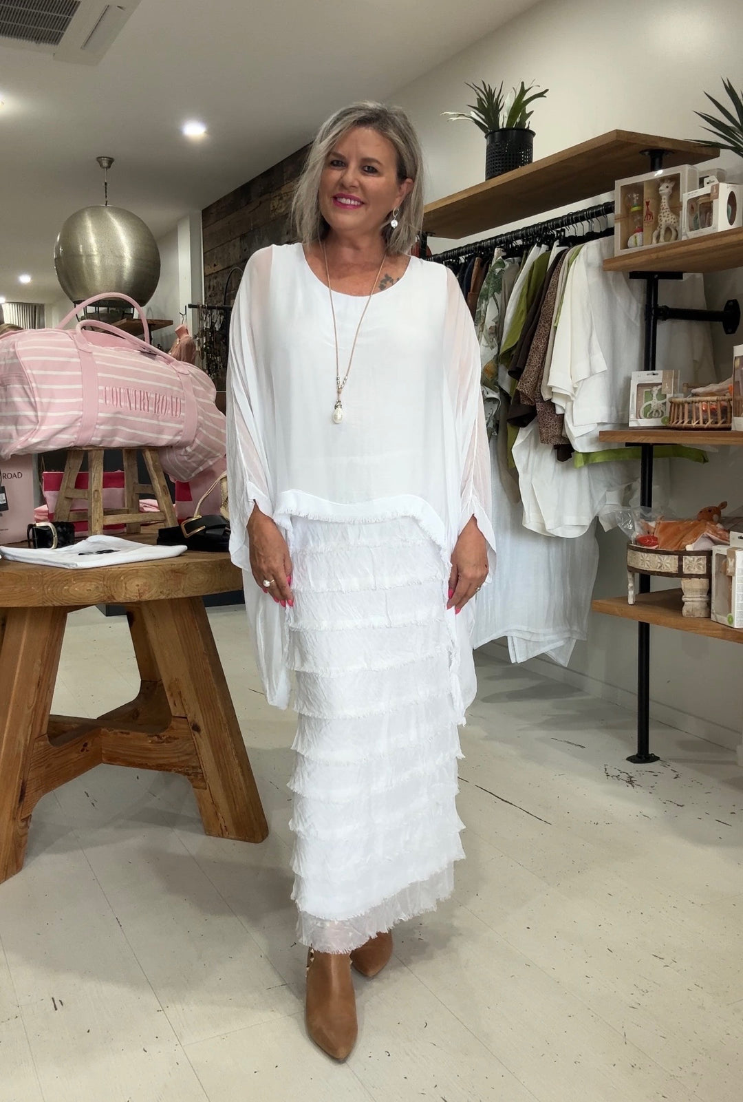 Ella Silk Layers Dress