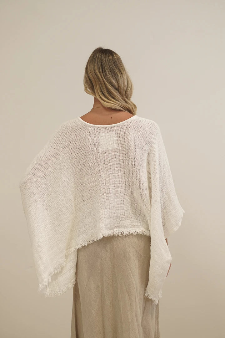Alice Fringed Poncho Top