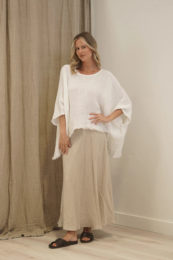 Alice Fringed Poncho Top