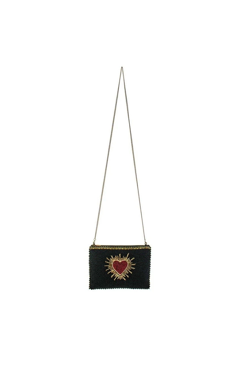Affection Heart Beaded Bag
