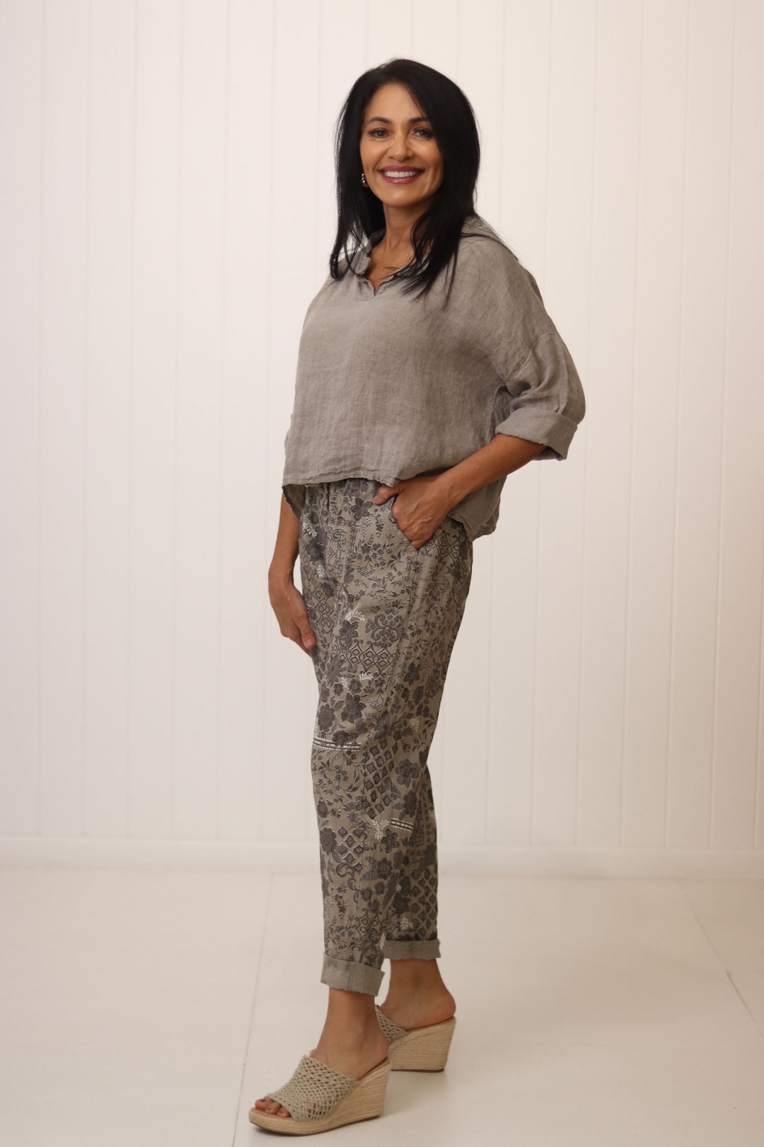 Sarah Round Neck Top