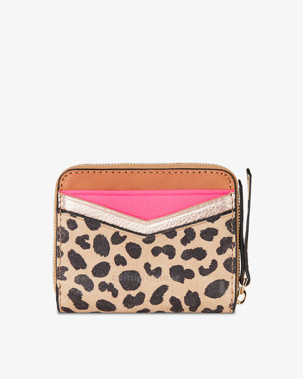 ALEXIS ZIP PURSE SPOT SUEDE