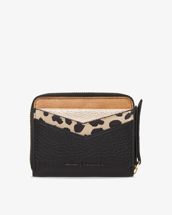 ALEXIS ZIP PURSE BLACK MULTI