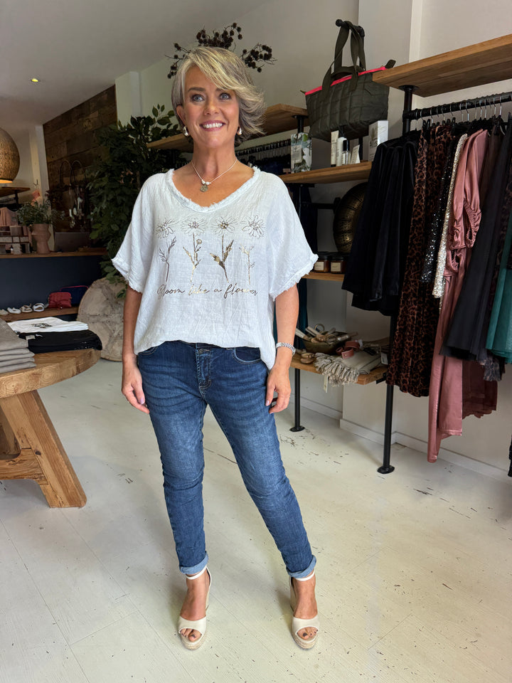 Bloom Linen Tee