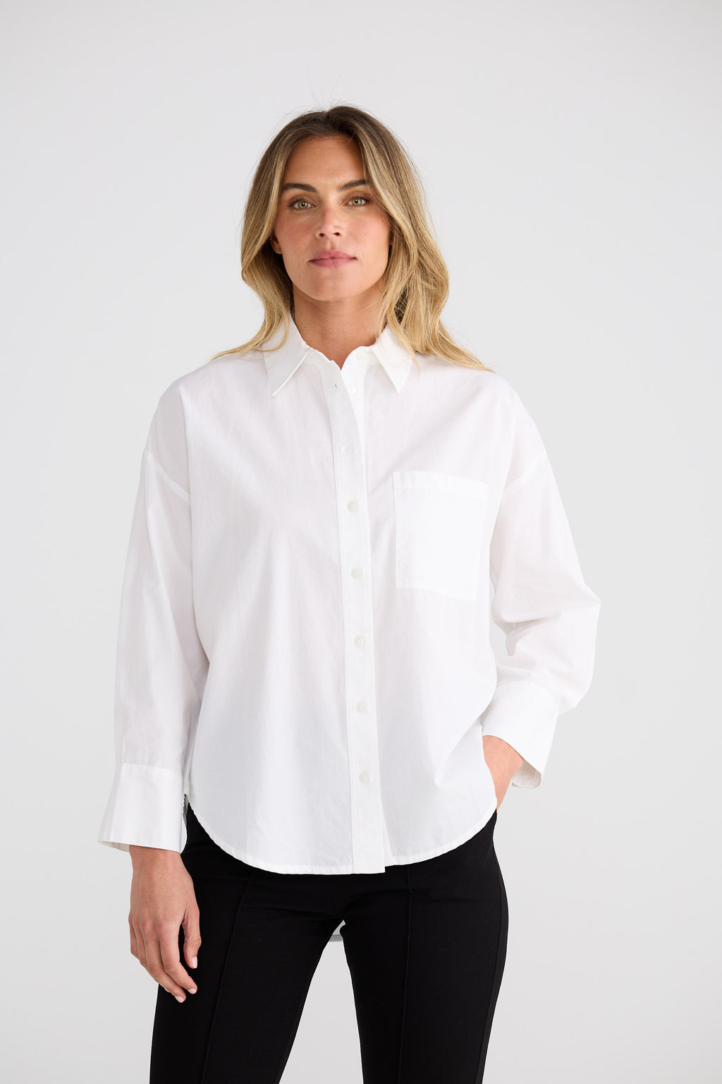 Thea Shirt White Hearts