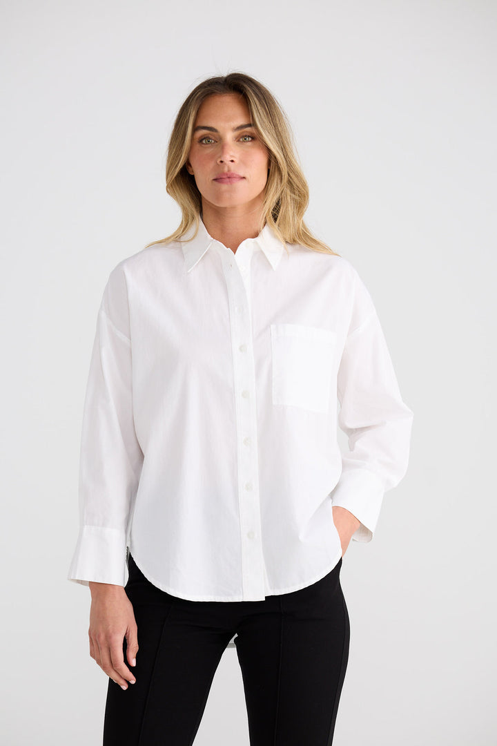 Thea Shirt White Hearts