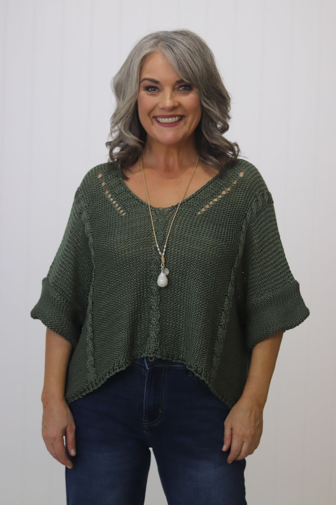 Viv Cable Knit Top