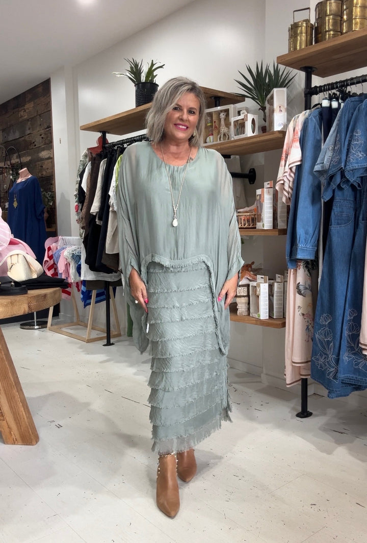 Ella Silk Layers Dress