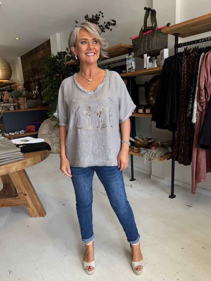 Bloom Linen Tee