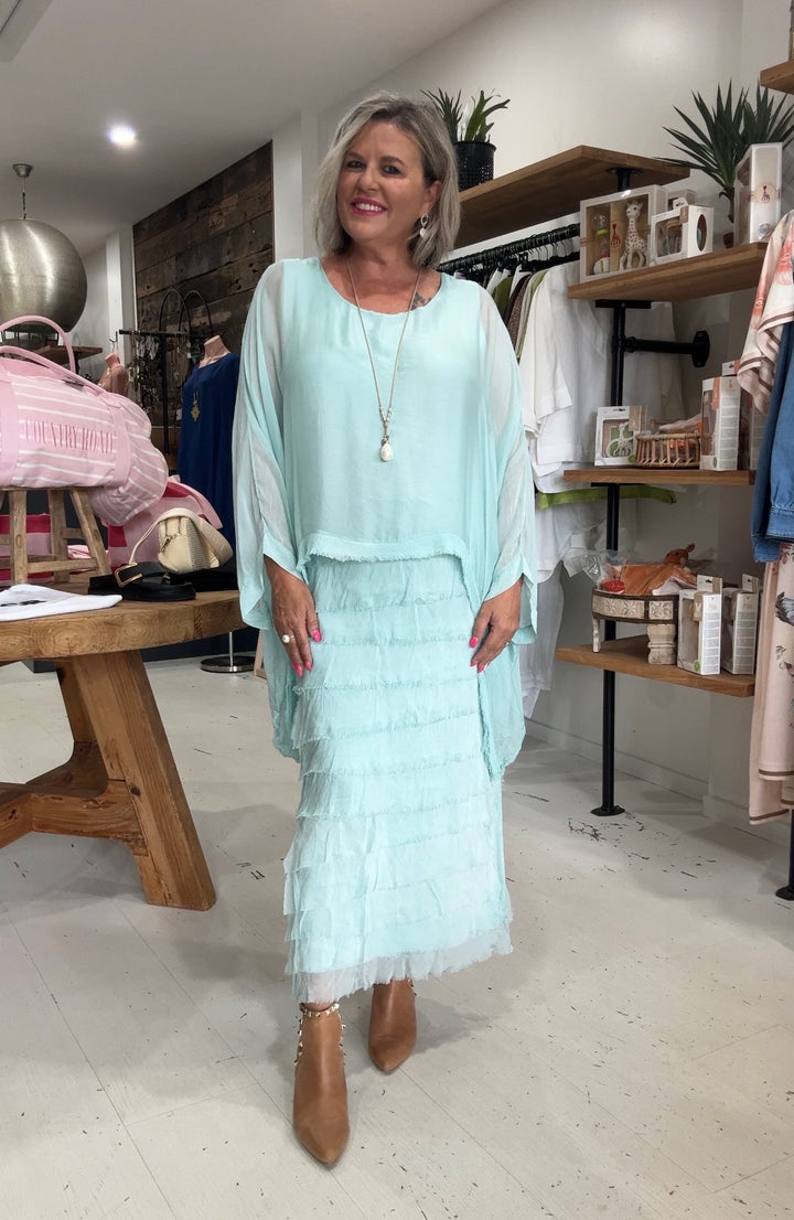 Ella Silk Layers Dress