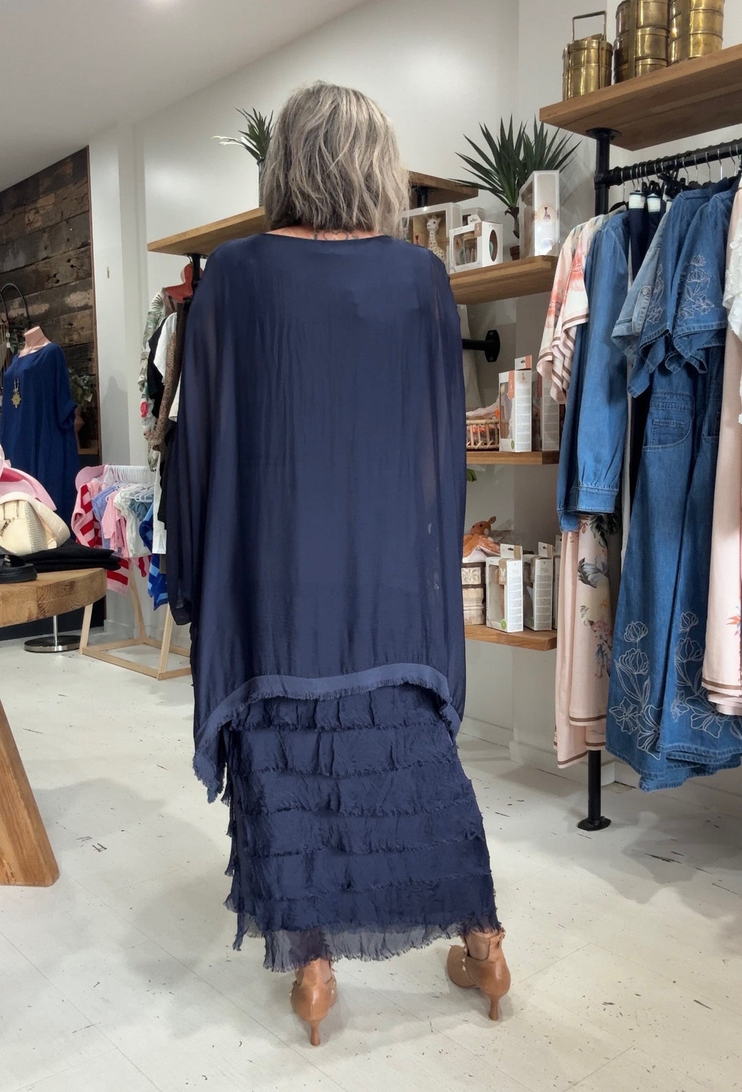 Ella Silk Layers Dress