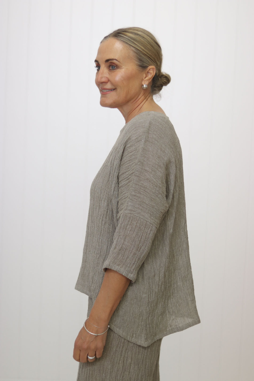 Hinley Textured Top Sleeved