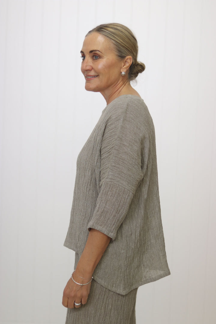Hinley Textured Top Sleeved