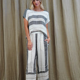 Tami Pants Black Stripey