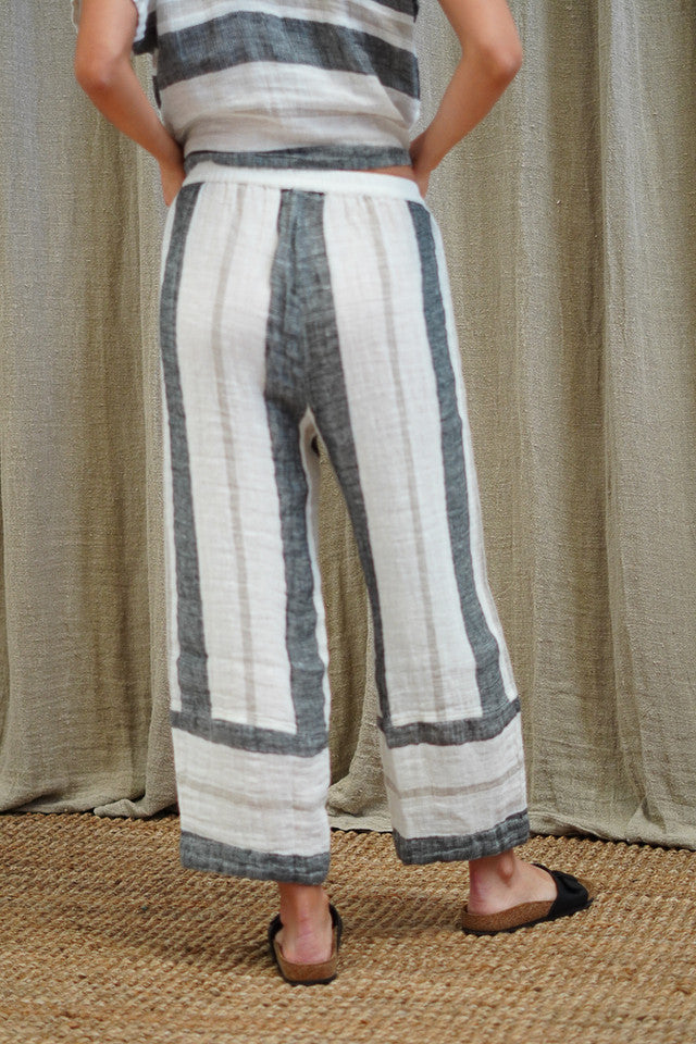 Tami Pants Black Stripey