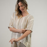 Barbara Top Gold Strand