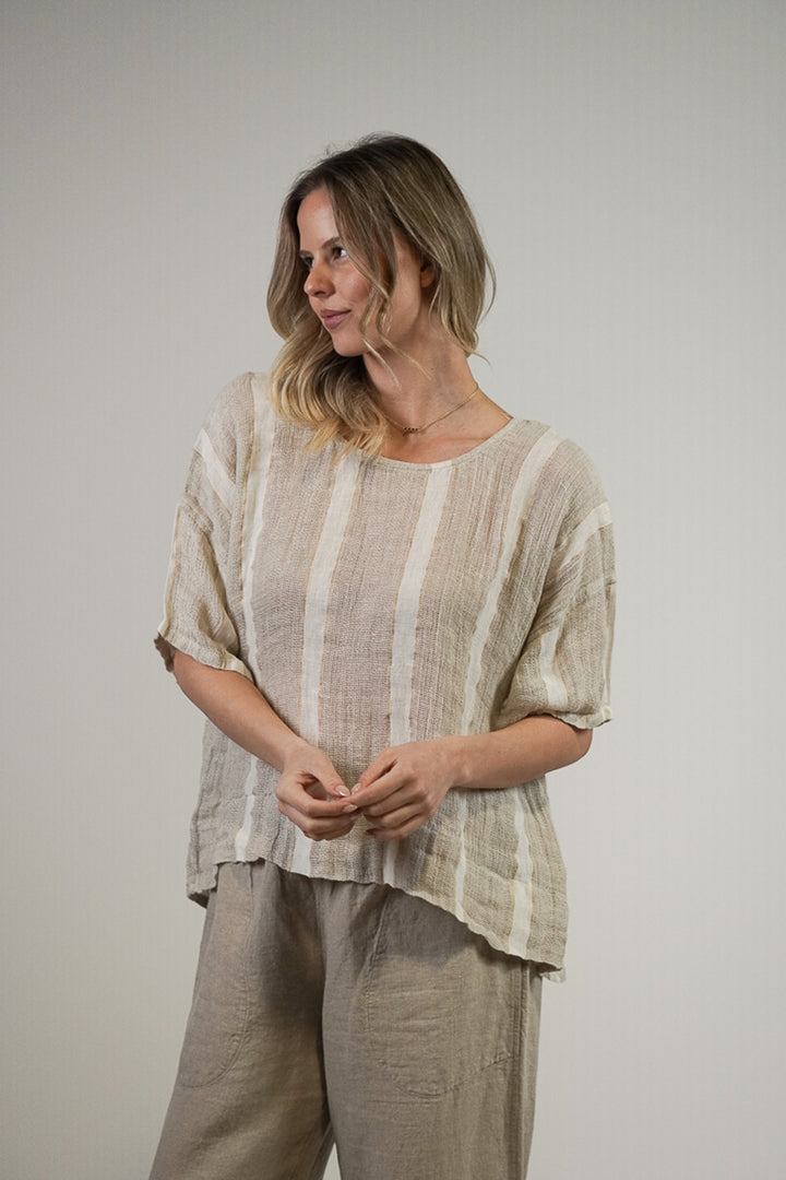 Barbara Top Gold Strand