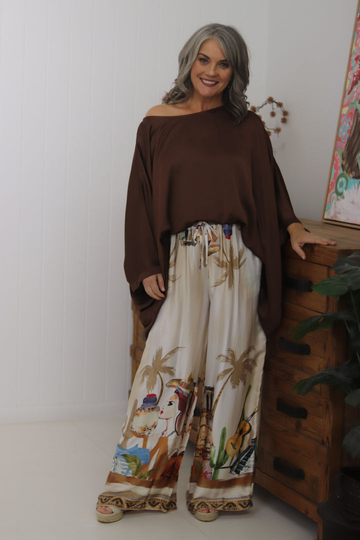 Portofino Batwing Silk Top