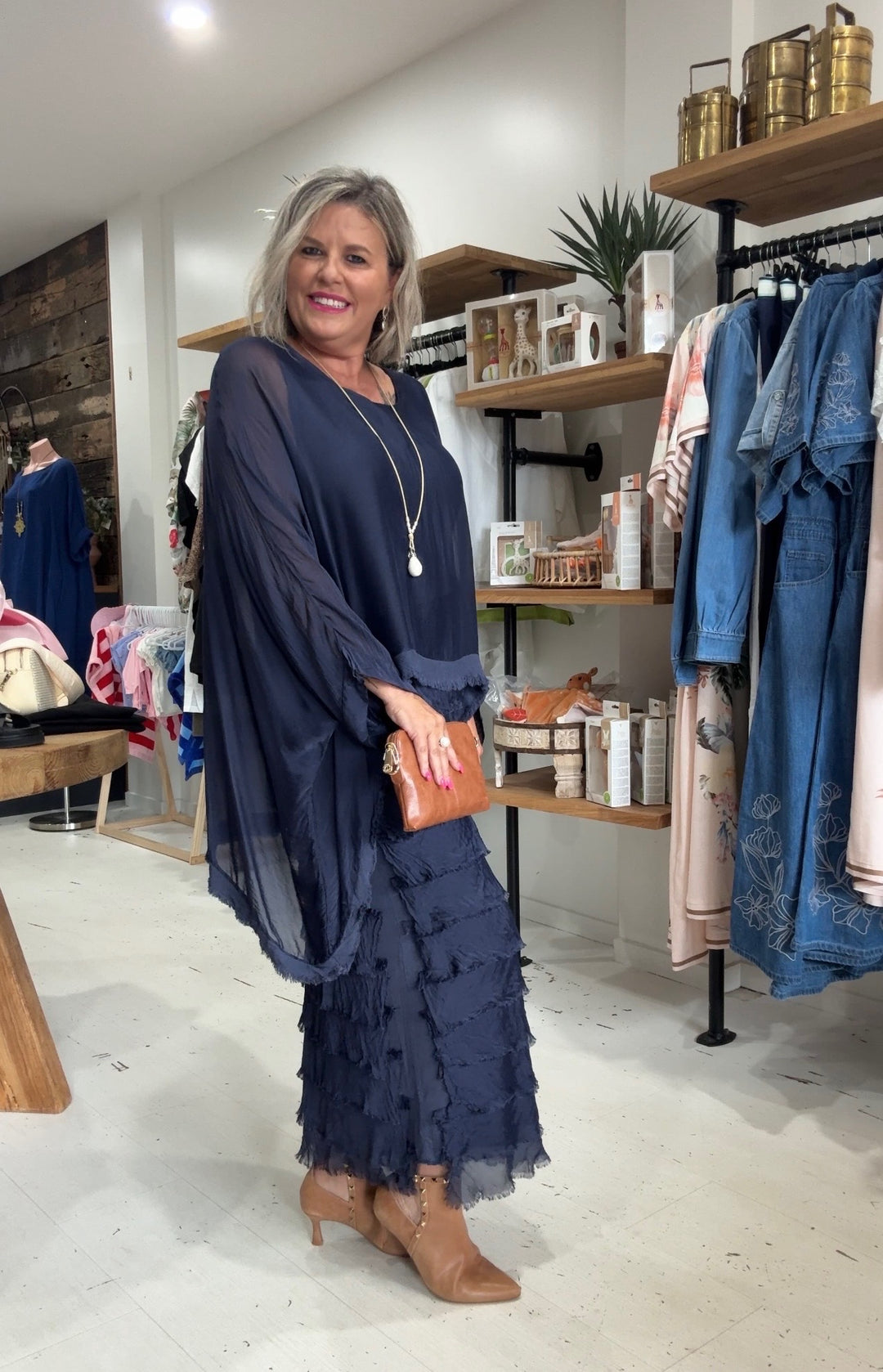 Ella Silk Layers Dress