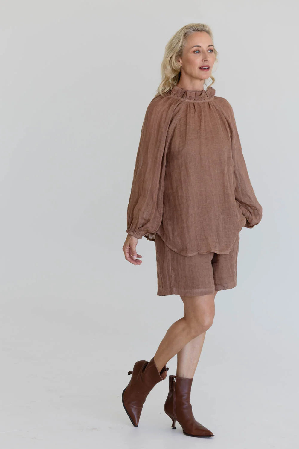 Lulu Reversible Linen Top