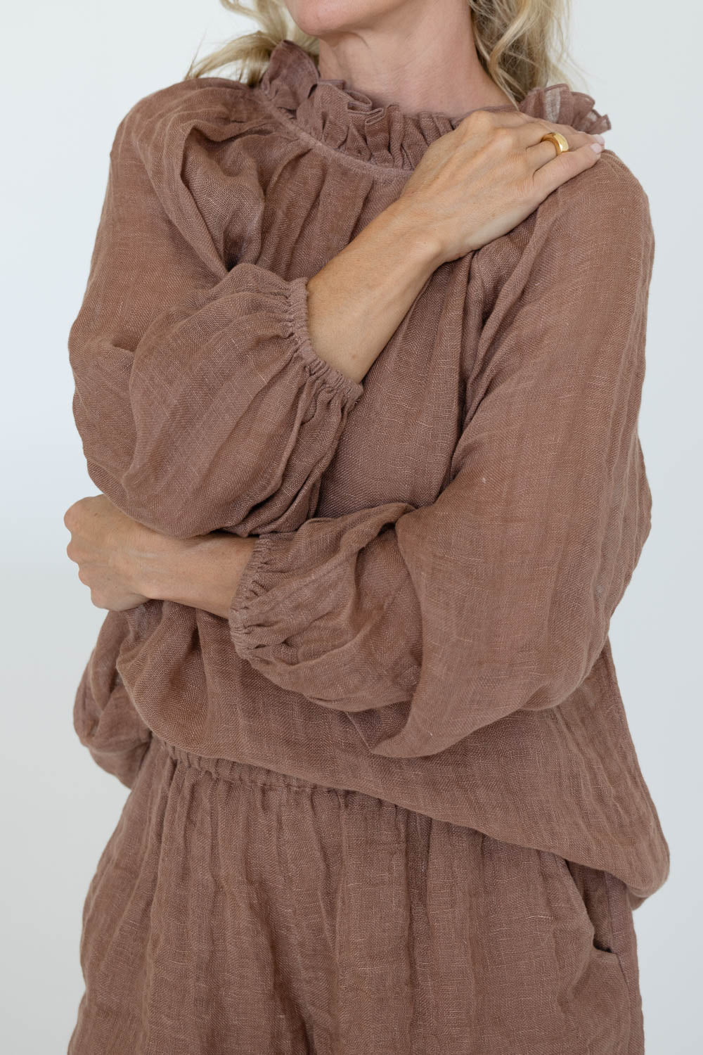Lulu Reversible Linen Top