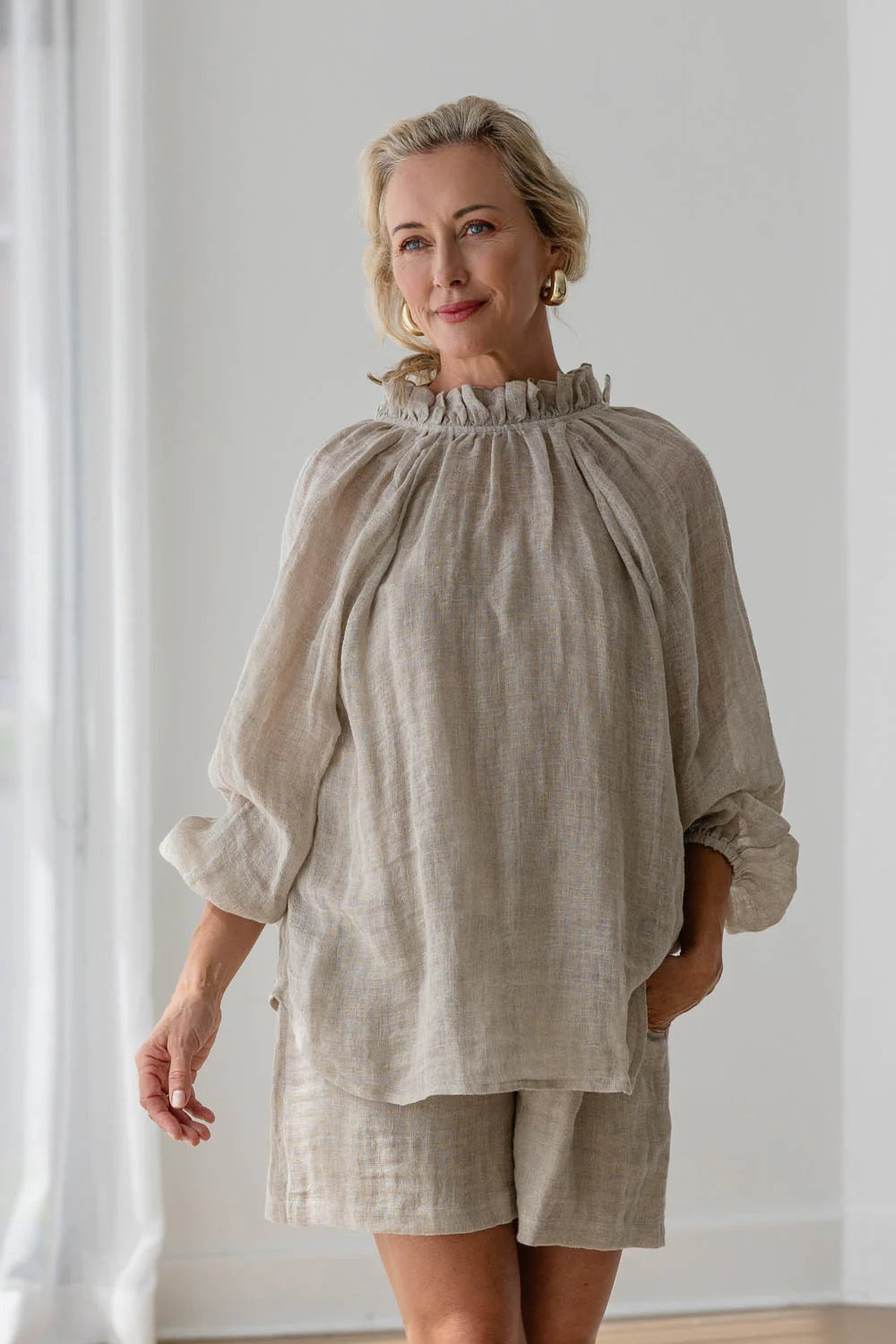 Lulu Reversible Linen Top