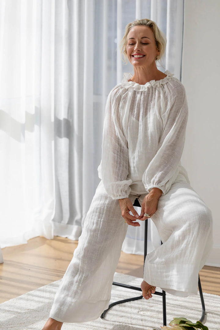 Lulu Reversible Linen Top