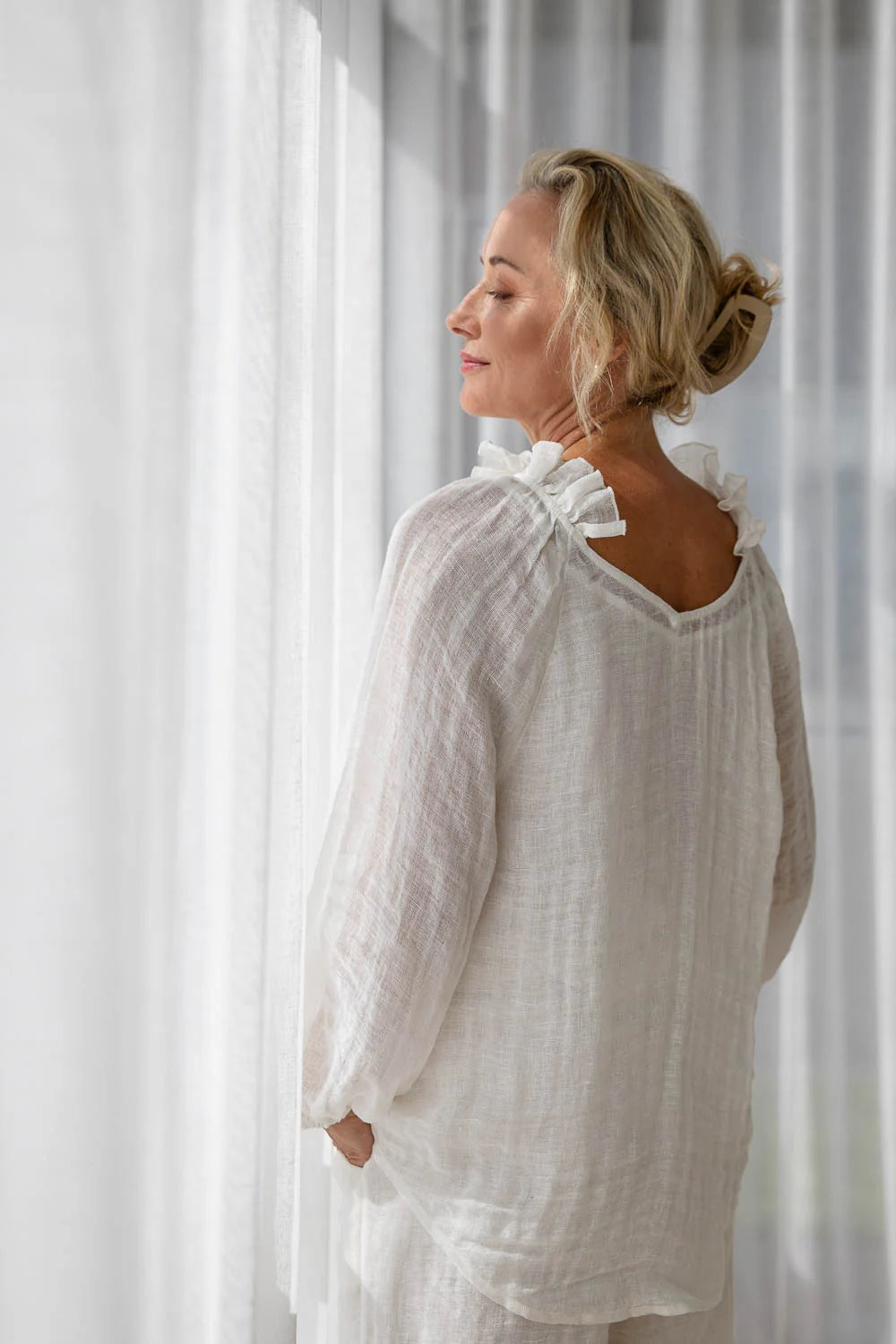 Lulu Reversible Linen Top