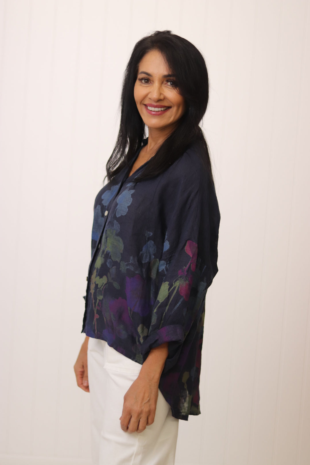 Evelyn Flower Print Top