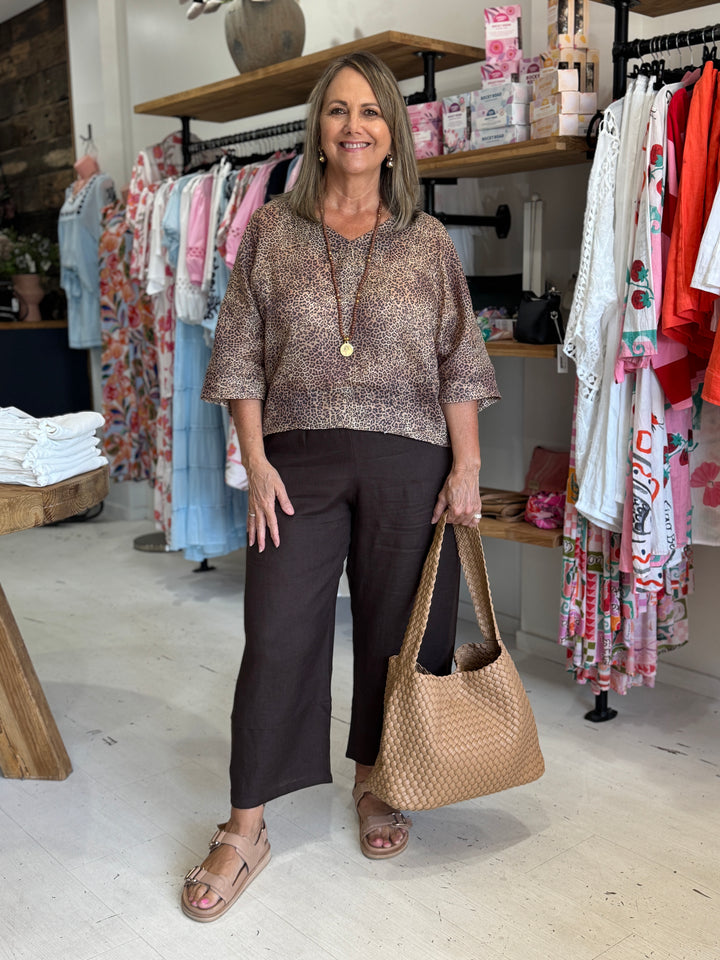 Elliot Top Rami Leopard