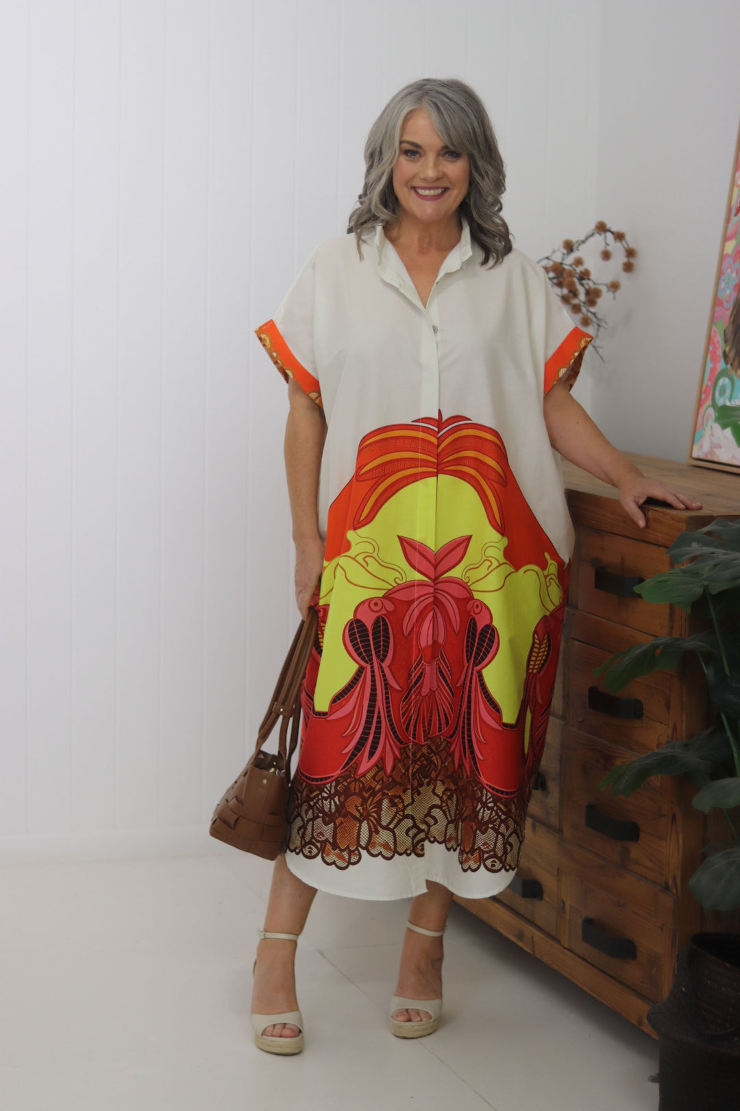 Maria Dress Sunset – Sweet Charlotte Studio