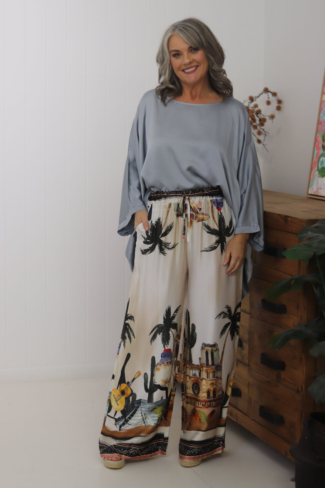 Portofino Batwing Silk Top