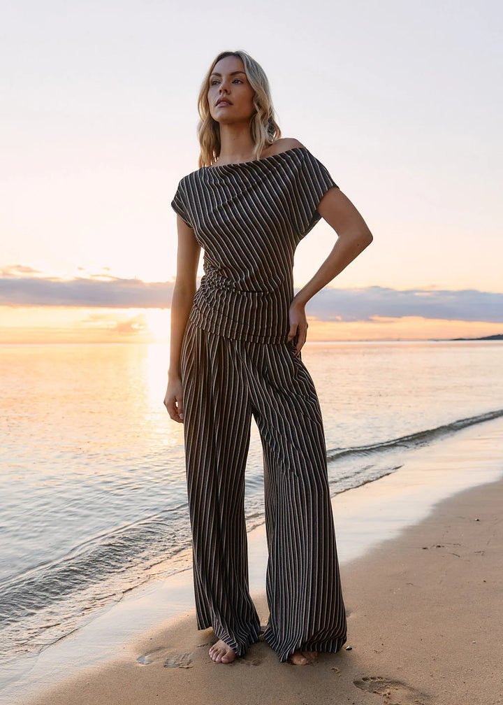 Everlyn Metallic Jersey Pant