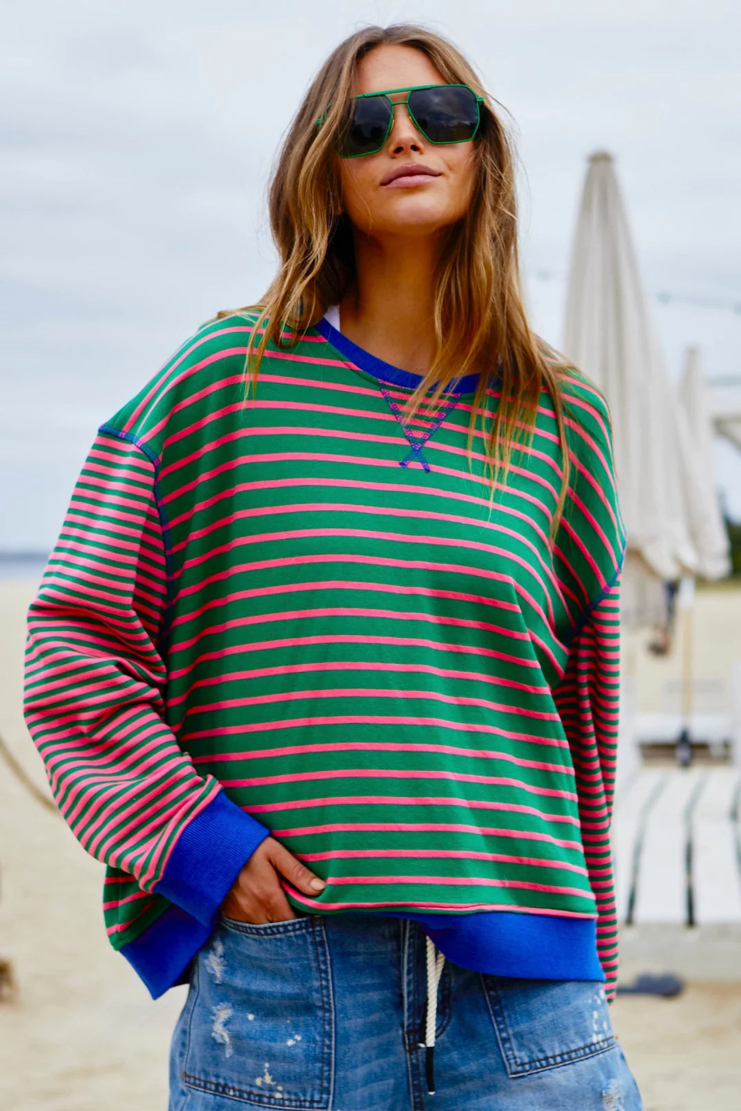 Stripe Sweat