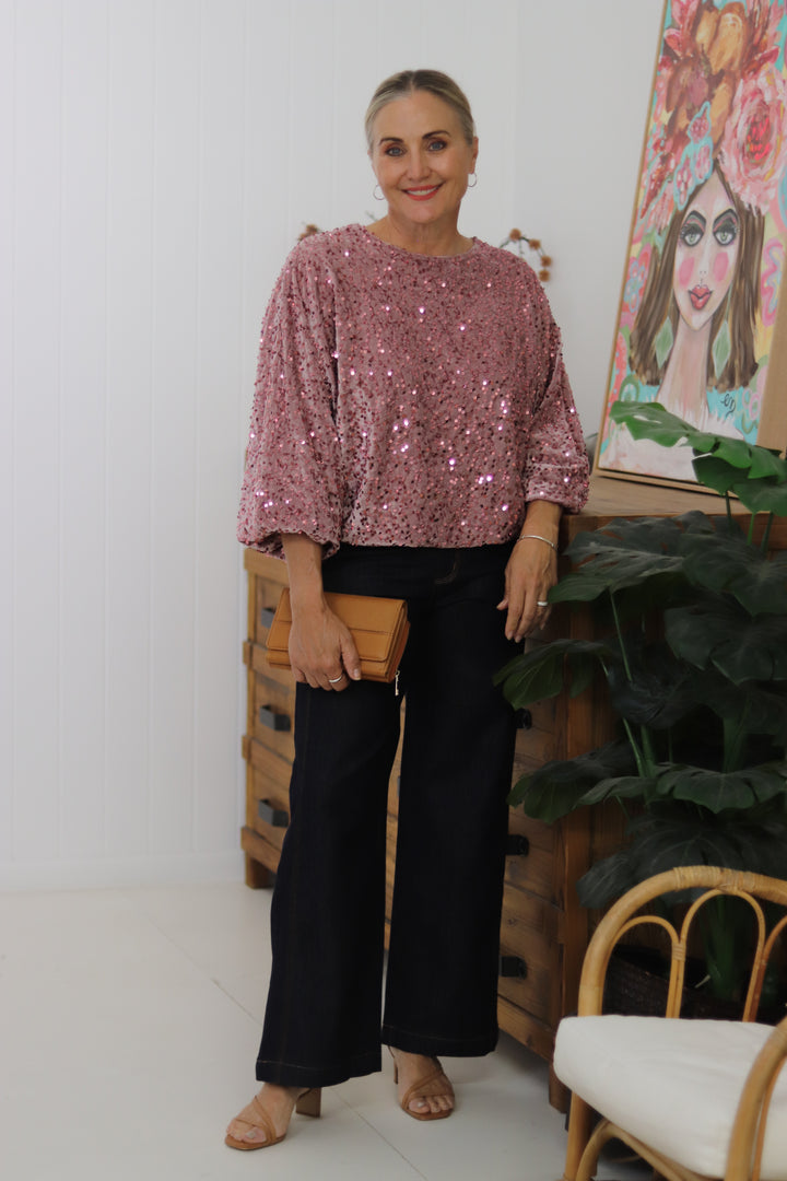 Glam Sequin Top